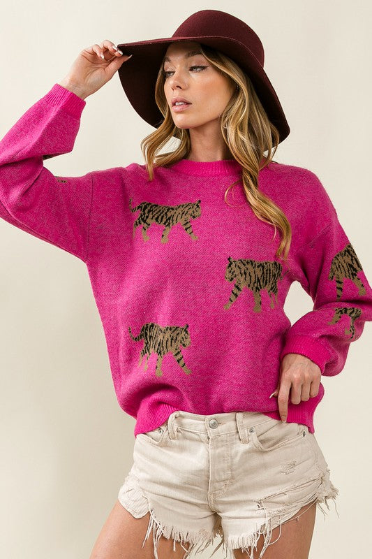 Tiger Pattern Sweater