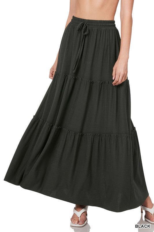 Tiered Maxi Skirt