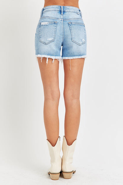 High Rise Peekaboo Lining Shorts