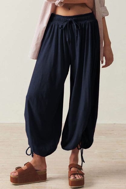 Drawstring Ruched Pants