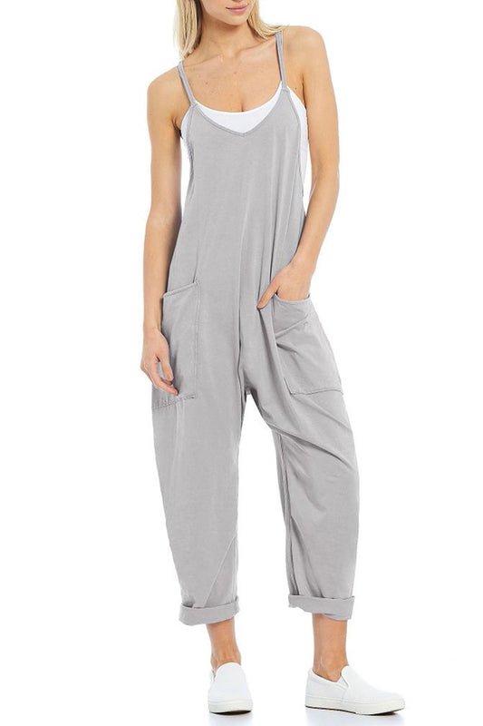 Light Gray Hot Shot Jumpsuit